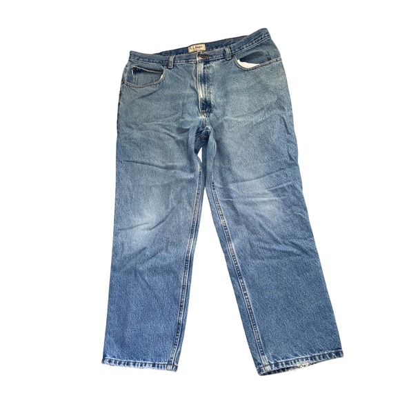 L.L. Bean Other - L.L. Bean‎ Natural Fit Jeans Mens 37x28 Blue Medium Wash 104731